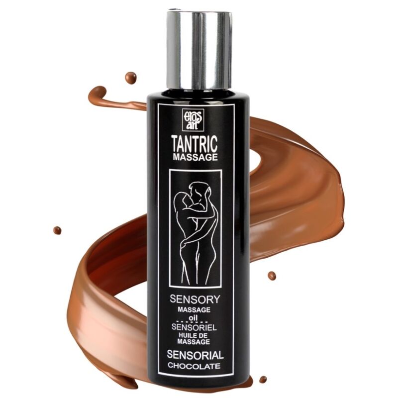 EROS-ART - ACEITE DE MASAJE TÁNTRICO NATURAL Y AFRODISIACO DE CHOCOLATE 100 ML