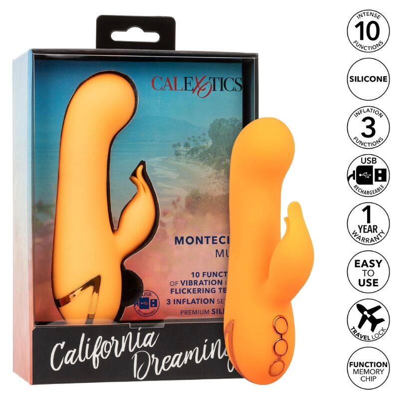 CALEXOTICS - VIBRADOR MONTECITO MUSE CONEJO NARANJA DE CALIFORNIA DREAMING