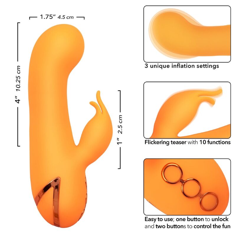 CALEXOTICS - VIBRADOR MONTECITO MUSE CONEJO NARANJA DE CALIFORNIA DREAMING