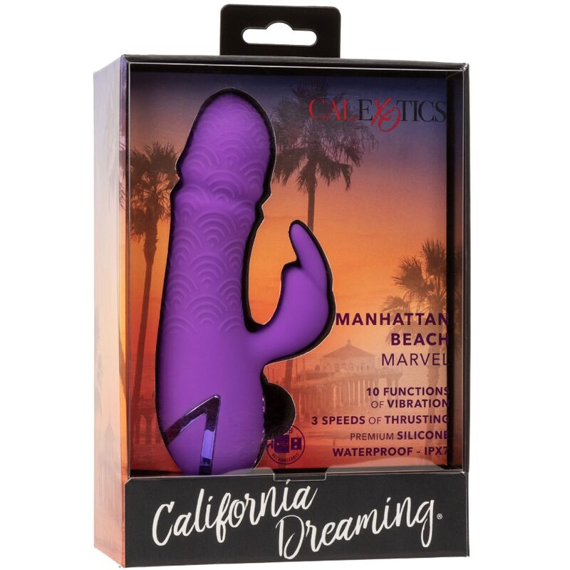 CALEXOTICS - MANHATTAN BEACH MARVEL VIBRADOR CONEJO PÚRPURA DE CALIFORNIA DREAMING