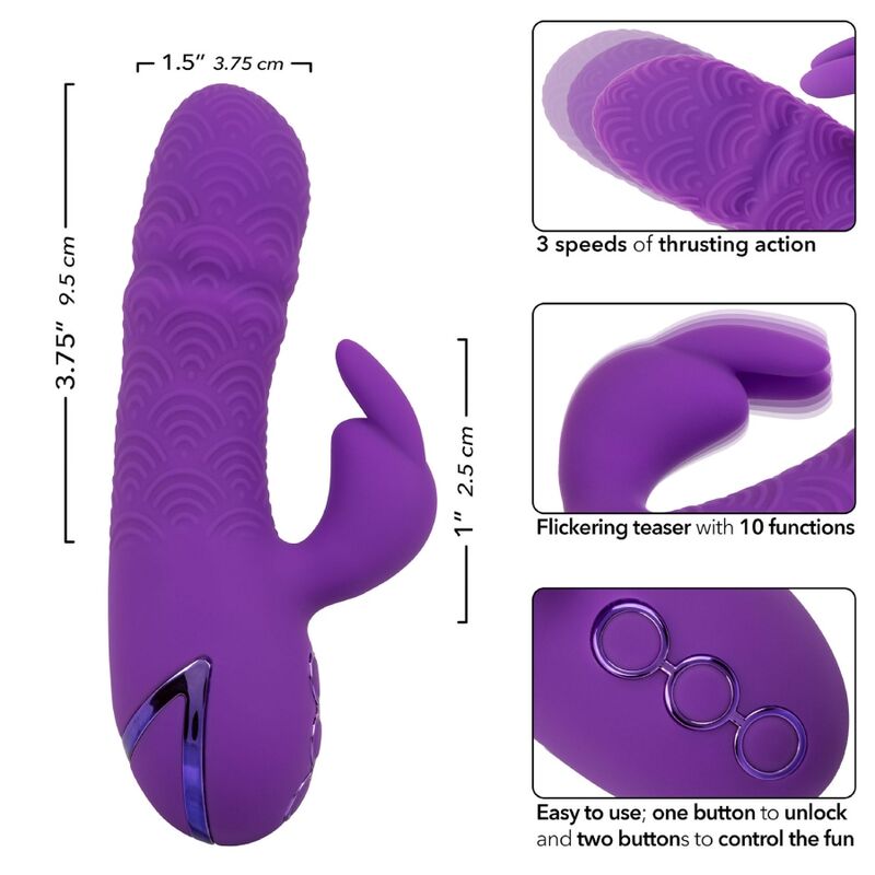 CALEXOTICS - MANHATTAN BEACH MARVEL VIBRADOR CONEJO PÚRPURA DE CALIFORNIA DREAMING