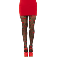 LEG AVENUE - BLACK CHERRY TAUPES STOCKINGS