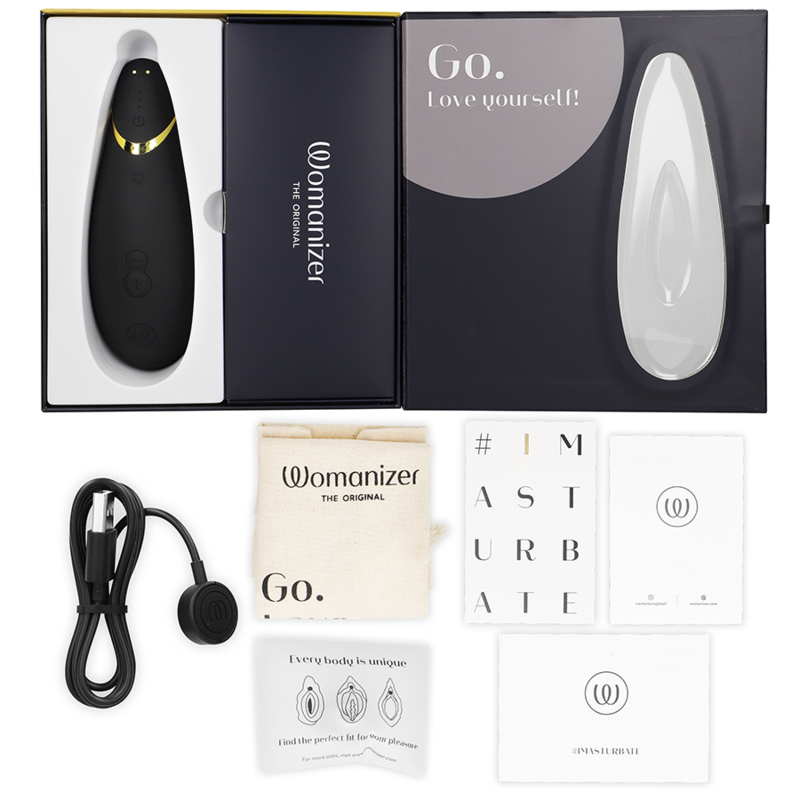 WOMANIZER - ESTIMULADOR DE CLITORAL PREMIUM 2 NEGRO