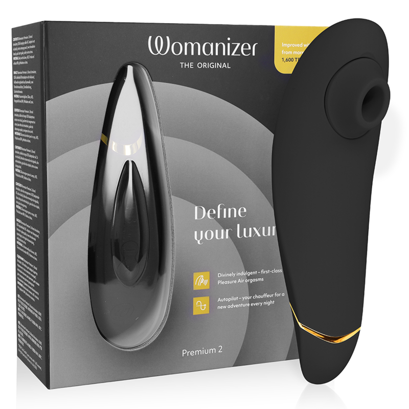 WOMANIZER - ESTIMULADOR DE CLITORAL PREMIUM 2 NEGRO