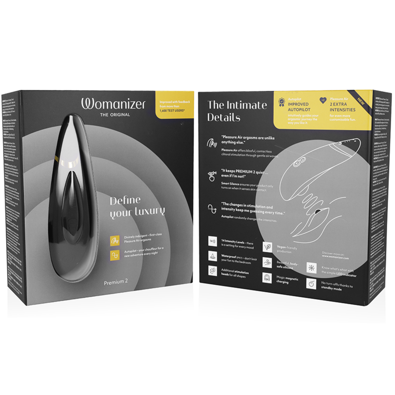 WOMANIZER - ESTIMULADOR DE CLITORAL PREMIUM 2 NEGRO