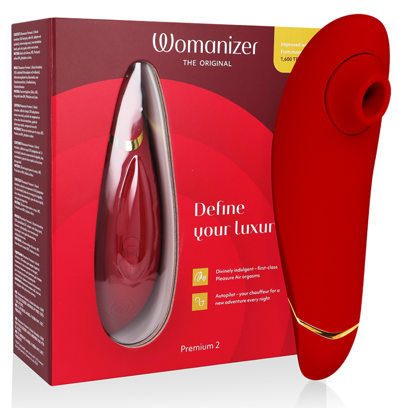 WOMANIZER - ESTIMULADOR DE CLITORAL PREMIUM 2 BURDEOS