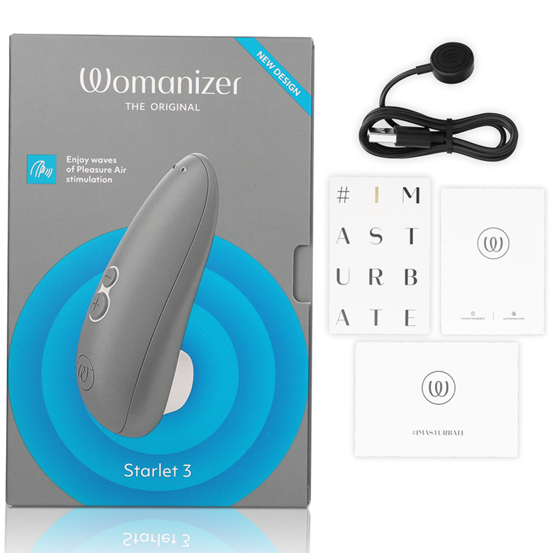 WOMANIZER - ESTIMULADOR DE CLITORAL STARLET 3 GRIS