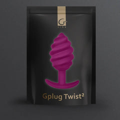 G-VIBE - GPLUG TWIST 2 ANAL PLUG PURPLE