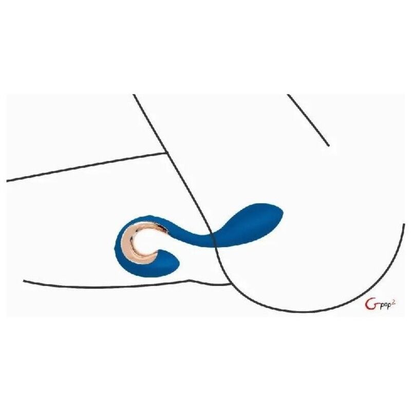 G-VIBE - GPOP 2 G AND P DOT VIBRATOR INDIGO BLUE