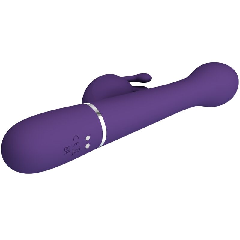 PRETTY LOVE - DEJON RABBIT VIBRADOR 3 EN 1 MULTIFUNCIÓN MORADO