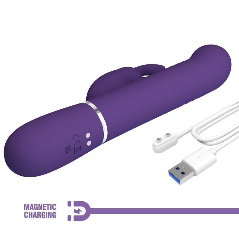 PRETTY LOVE - COALE CONEJO VIBRADOR 4 EN 1 MORADO