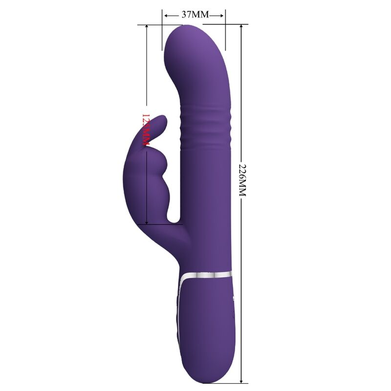 PRETTY LOVE - COALE CONEJO VIBRADOR 4 EN 1 MORADO