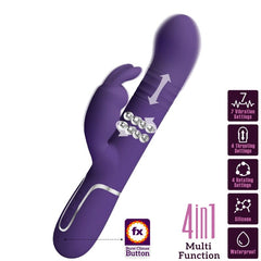 PRETTY LOVE - COALE CONEJO VIBRADOR 4 EN 1 MORADO