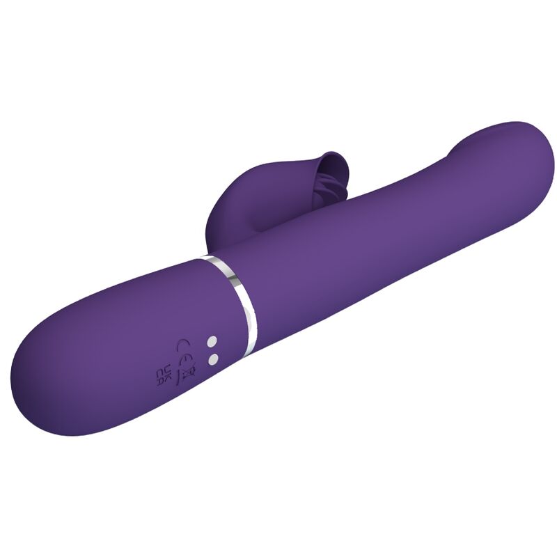 PRETTY LOVE - ZALIN BEADS VIBRATOR RABBIT 4 IN 1 PURPLE