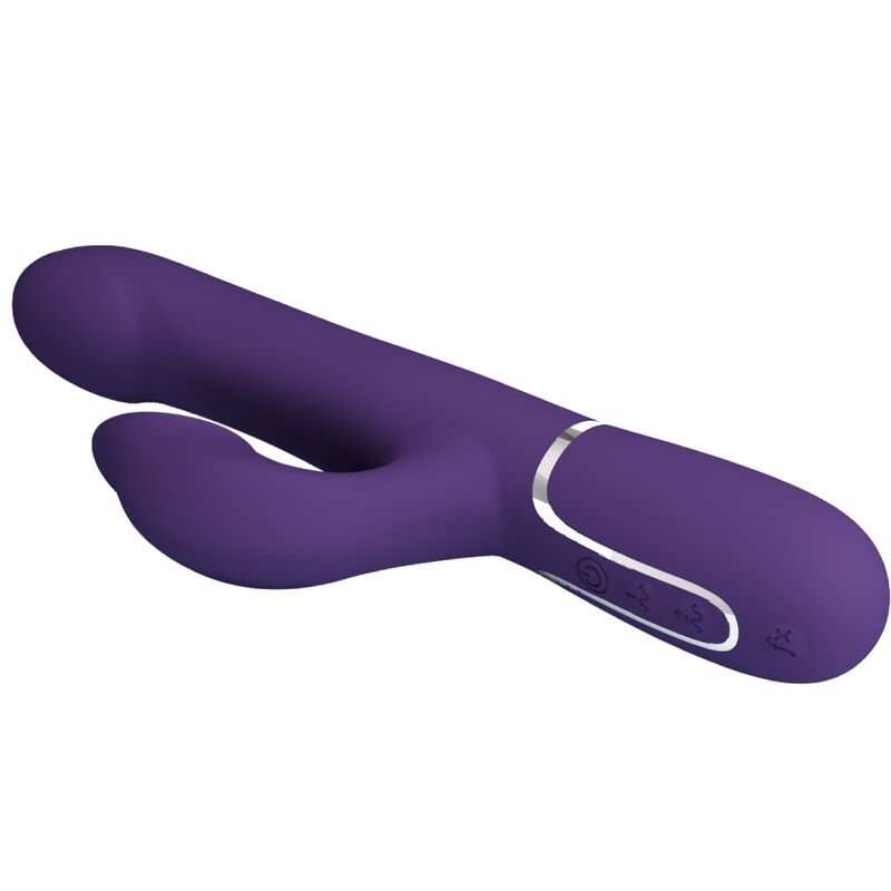 PRETTY LOVE - ZALIN BEADS VIBRATOR RABBIT 4 IN 1 PURPLE