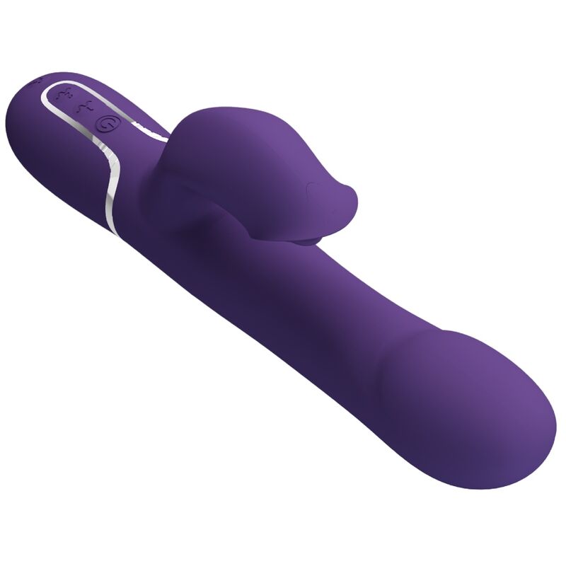 PRETTY LOVE - ZALIN BEADS VIBRATOR RABBIT 4 IN 1 PURPLE