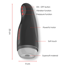 ONINDER - SEOUL 10 SPEED RECHARGEABLE MALE MASTURBATOR - FREE APP