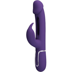 PRETTY LOVE - KAMPAS RABBIT VIBRADOR MULTIFUNCIÓN 3 EN 1 LENGUA MORADA