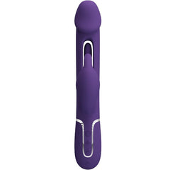 PRETTY LOVE - KAMPAS RABBIT VIBRADOR MULTIFUNCIÓN 3 EN 1 LENGUA MORADA