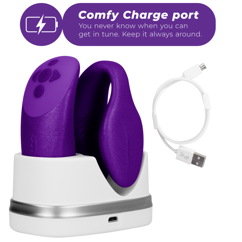 WE-VIBE - VIBRADOR CHORUS PARA PAREJAS CON CONTROL SQUEEZE LILA