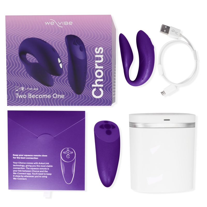 WE-VIBE - VIBRADOR CHORUS PARA PAREJAS CON CONTROL SQUEEZE LILA