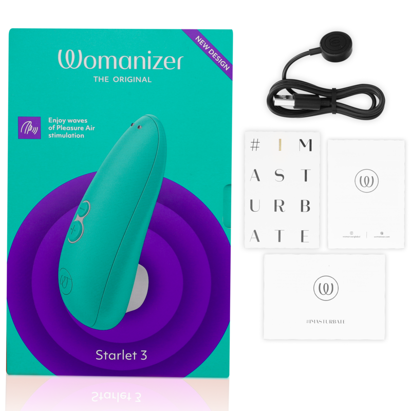 WOMANIZER - ESTIMULADOR DE CLITORAL STARLET 3 TURQUESA