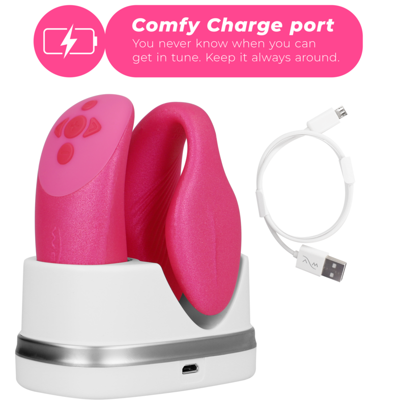 WE-VIBE - VIBRATEUR CHORUS POUR COUPLES AVEC COMMANDE DE SQUEEZE ROSE