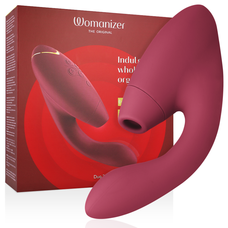 WOMANIZER - ESTIMULADOR DUO 2 BURDEOS