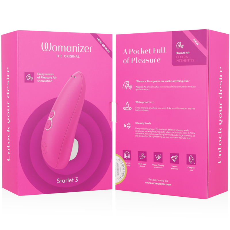 WOMANIZER - ESTIMULADOR DE CLITORAL STARLET 3 ROSA