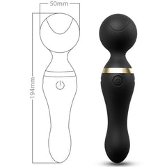 ARMONY - MASAJEADOR FREEZA Y VIBRADOR DE CABEZA SUPER FLEXIBLE NEGRO