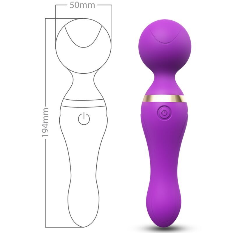 ARMONY - MASAJEADOR Y VIBRADOR FREEZA CABEZA SUPER FLEXIBLE MORADO