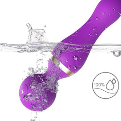 ARMONY - MASAJEADOR Y VIBRADOR FREEZA CABEZA SUPER FLEXIBLE MORADO