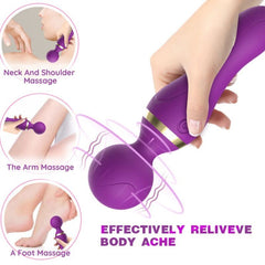 ARMONY - MASAJEADOR Y VIBRADOR FREEZA CABEZA SUPER FLEXIBLE MORADO