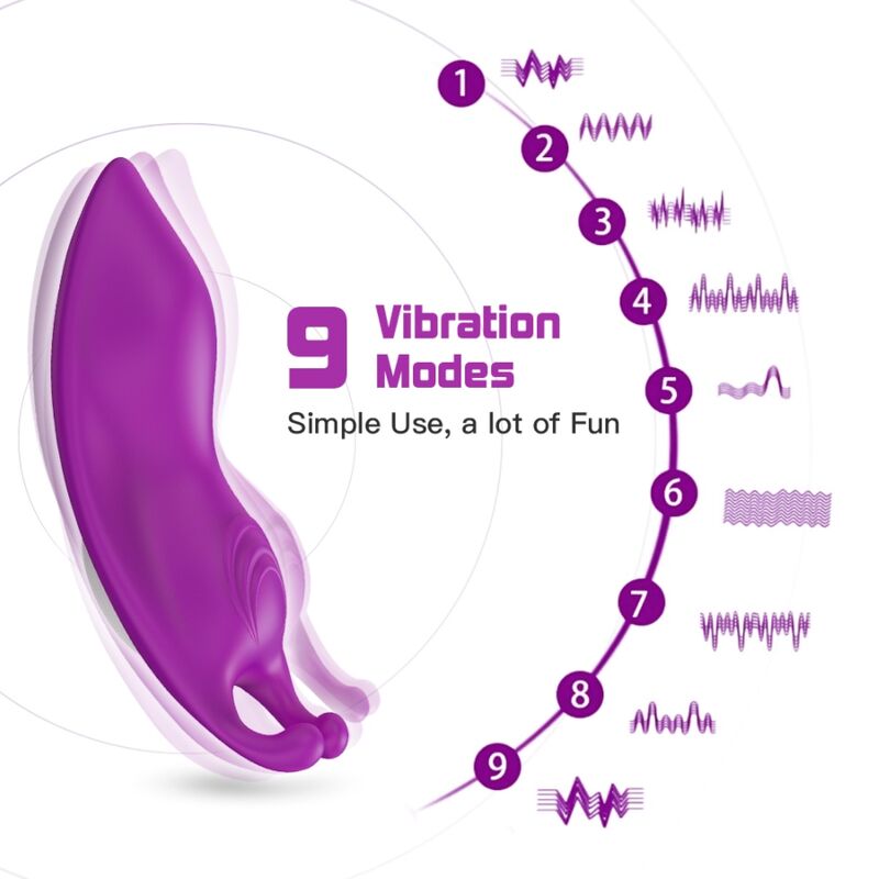 ARMONY - BRAGAS USABLES HONEYBEE PUNTO G VIBRADOR CONTROL REMOTO MORADO