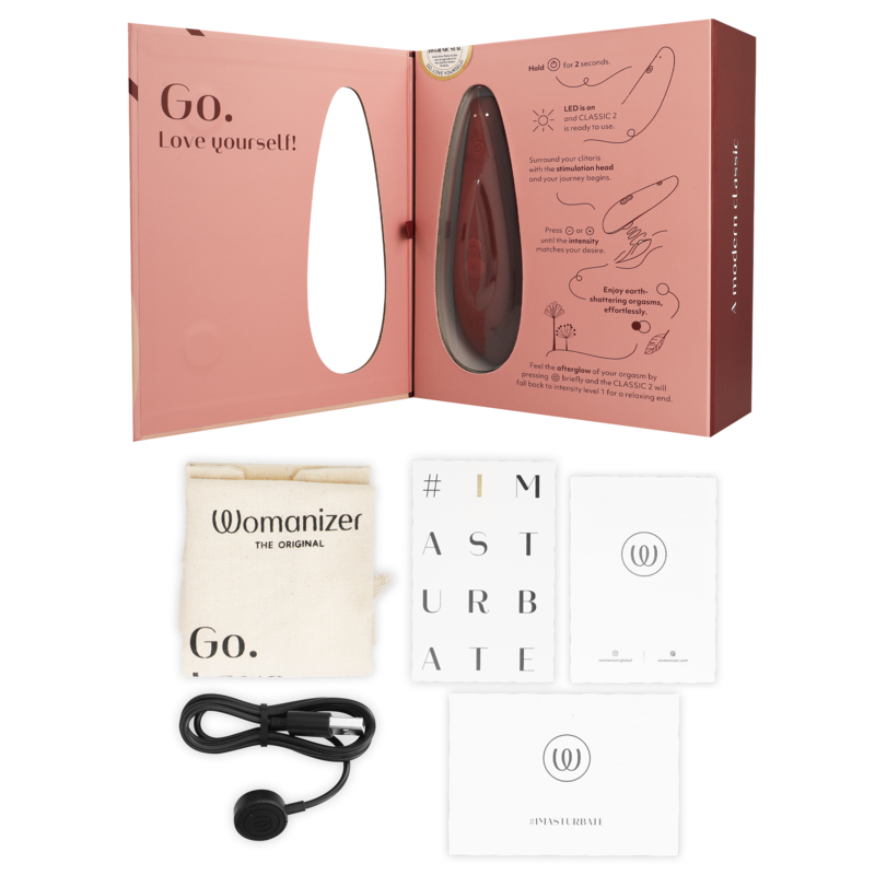 WOMANIZER - CLITORAL STIMULATOR CLASSIC 2 BORDEAUX