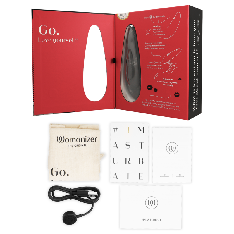 WOMANIZER - ESTIMULADOR DE CLITORAL MARILYN MONROE CLASSIC 2 MÁRMOL NEGRO