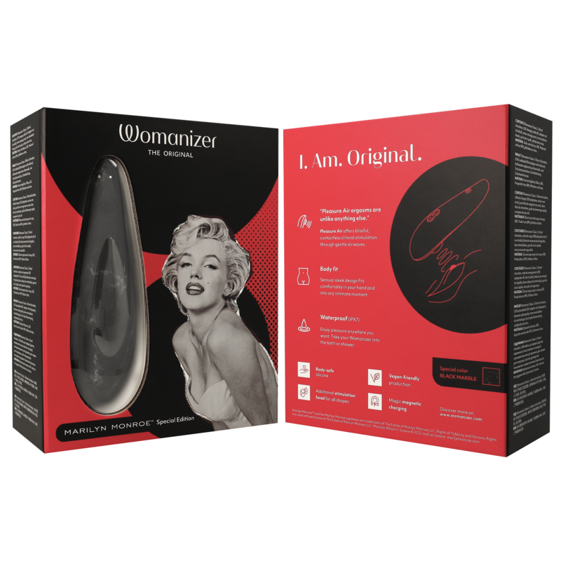 WOMANIZER - ESTIMULADOR DE CLITORAL MARILYN MONROE CLASSIC 2 MÁRMOL NEGRO