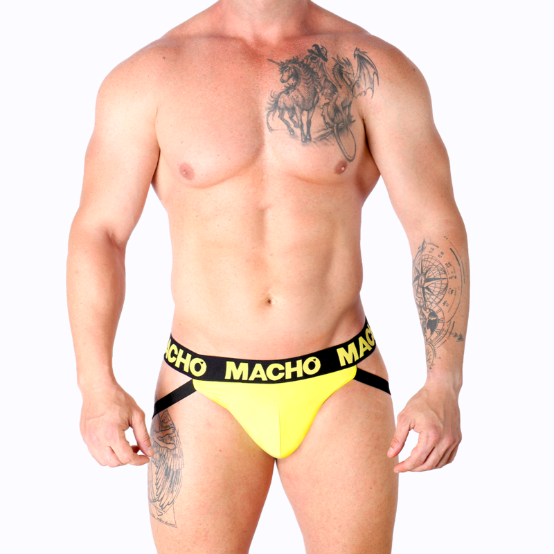 MACHO - MX25A JOCK LYCRA JAUNE S