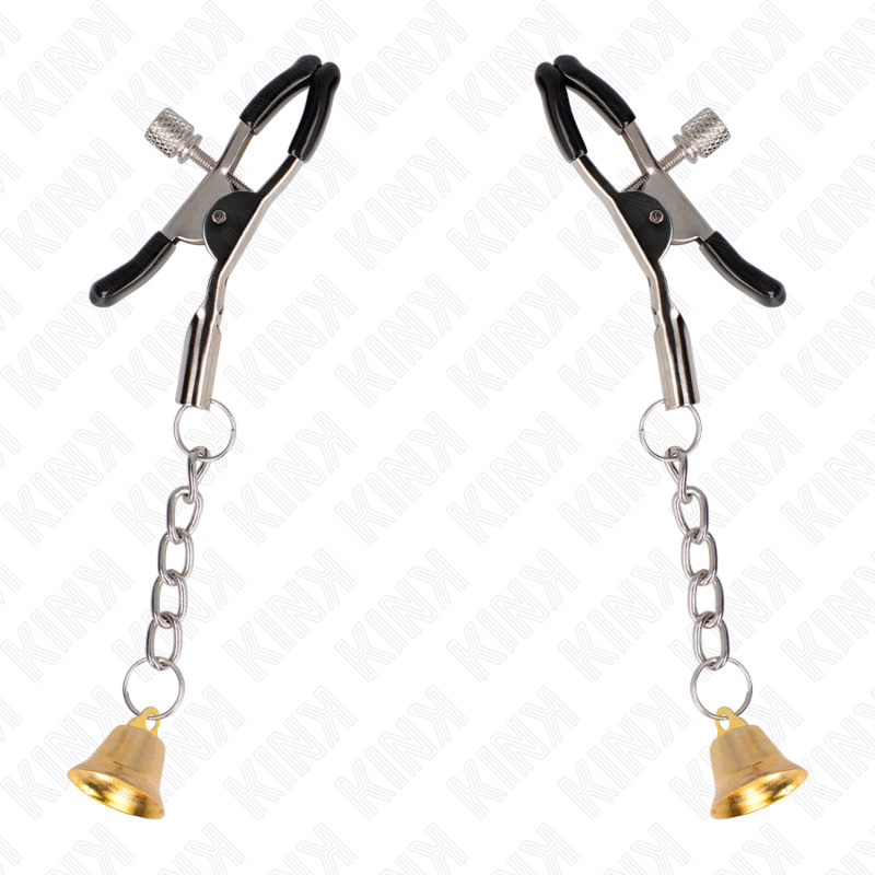 KINK - CLIPS TELEMON CON COLGANTE CAMPANITA ORO 6 CM