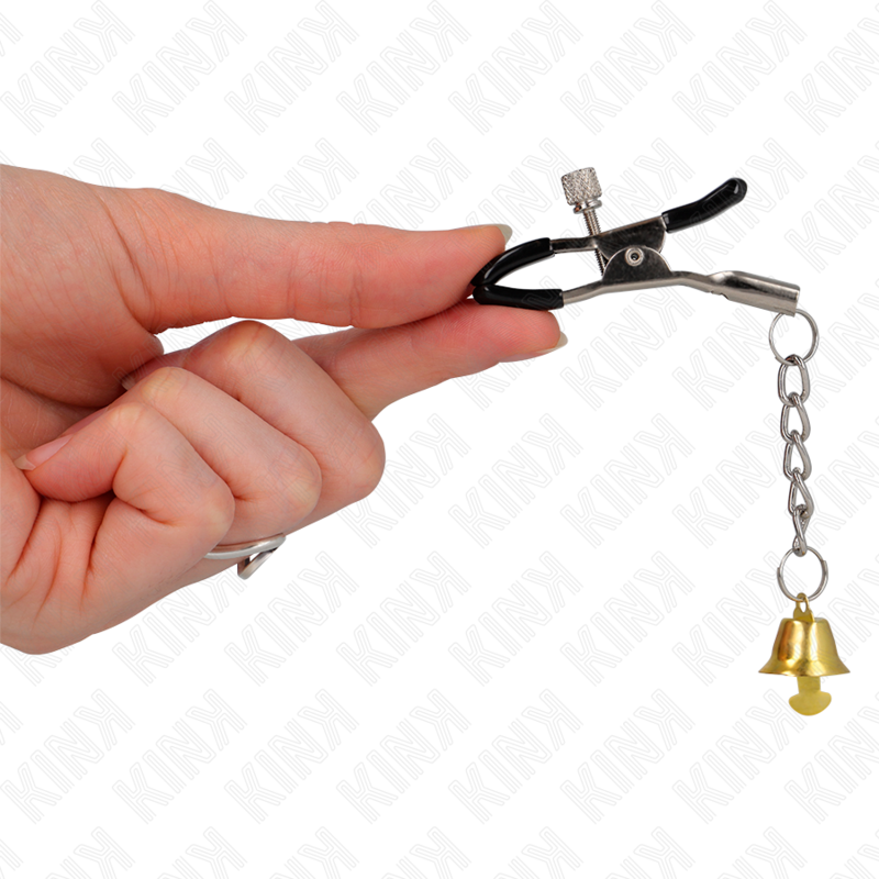 KINK - CLIPS TELEMON CON COLGANTE CAMPANITA ORO 6 CM