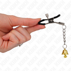 KINK - CLIPS TELEMON CON COLGANTE CAMPANITA ORO 6 CM