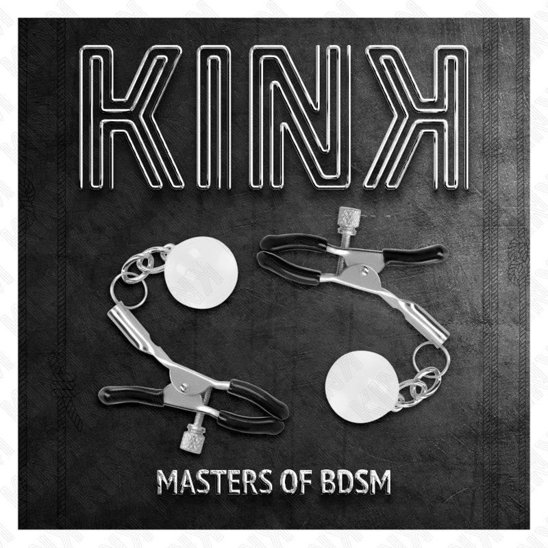 KINK - PINZAS DE METON CUENTAS DE VIDRIO PLATA 6 CM