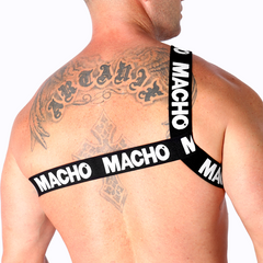 MACHO - WHITE ROMAN HARNESS S/M