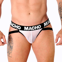 MACHO - MX26X1 JOCK GRID WHITE S