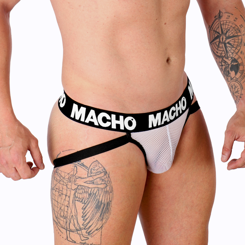 MACHO - MX26X1 JOCK GRID BLANC S