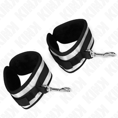 KINK - GREY NEOPRENE CUFFS 23 X 5 CM