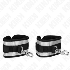 KINK - GREY NEOPRENE CUFFS 23 X 5 CM