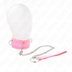 KINK - COLLAR CON CORREA 65 CM CON RESTRICCIONES ROSA 36-42 CM X 5,5 CM