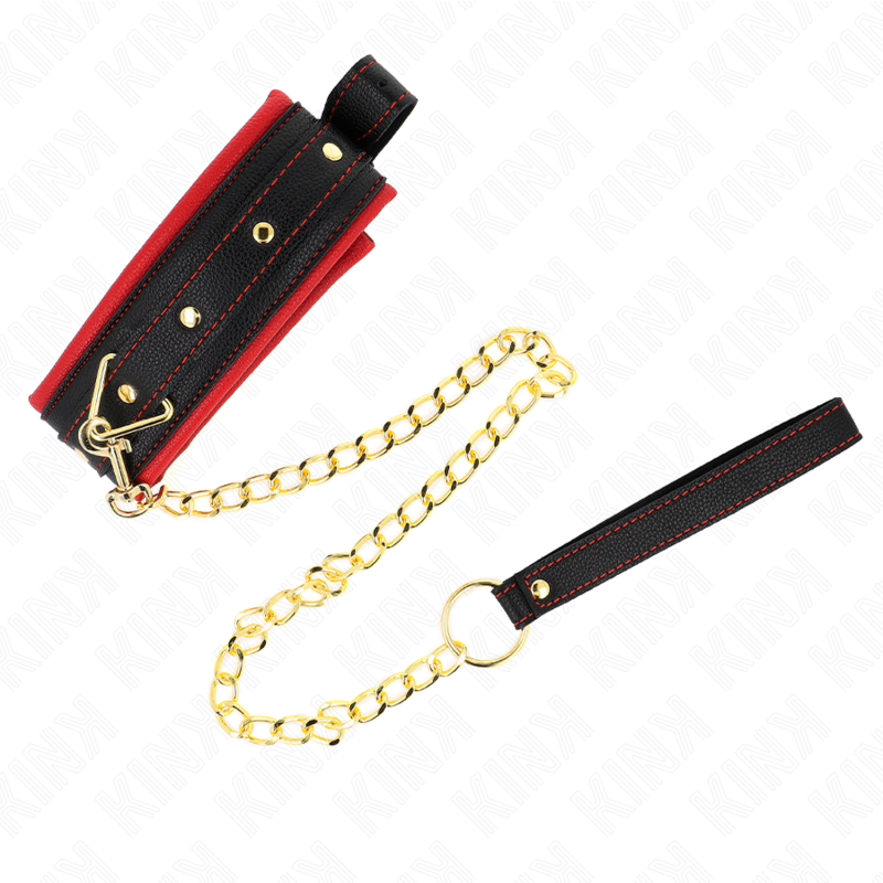 KINK - CUELLO CON CORREA AJUSTABLE DE TEJIDO LISO 33-48 CM X 5,7 CM