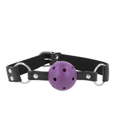 KINK - BREATHABLE BALL 4 CM BAG WITH DOUBLE RIVET PURPLE 62.5 x 2.5 CM ADJUSTABLE 42-58 CM